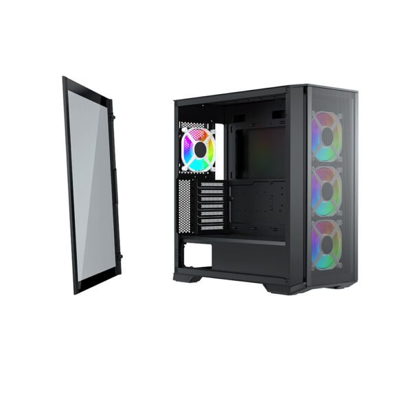 Full tower EATX case computer gaming pc case tempered glass (1)