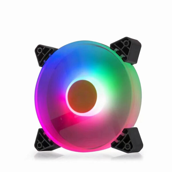PC Cooling Colorful LED Rainbow Light Computer Case rgb pc fan