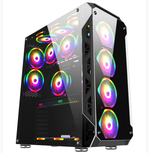 EATX big space computer case front panel with tempered glass gaming case CD42507